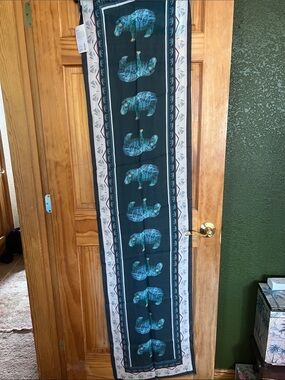 NWT The Met Teal & Cream Modal & Cashmere Scarf